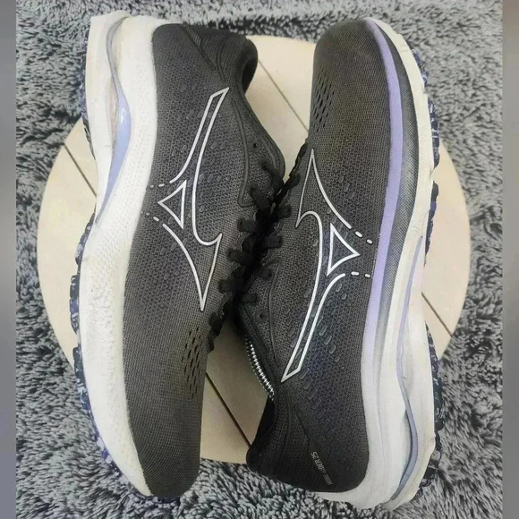 Mizuno Wave Rider 25 Running Shoes Sneakers Womens Size 9 Gray Purple - Picture 6 of 9